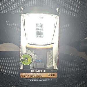 Duracell 2000 Lumens LED TRI-Power Solar Rechargable Lantern Lighting